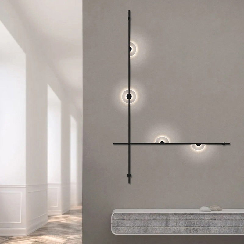 Suspenders 2-Bar Mezzaluna LED Wall Light