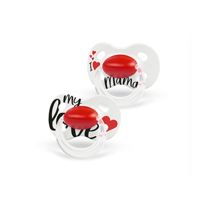 2pk Pacifier 0-6 Months Glow In Dark – Love