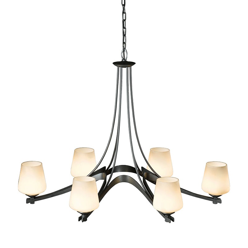 Hubbardton Forge 104106 Oval Ribbon 6-lt 39″ Chandelier