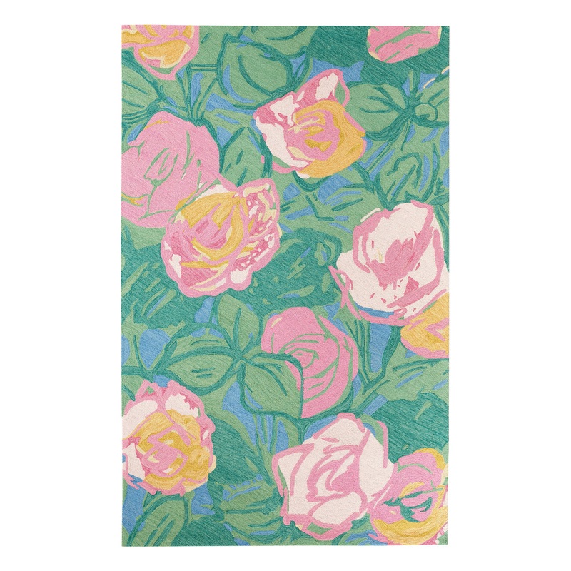 Dew Pond Hand Micro Hooked Wool Rug | Green