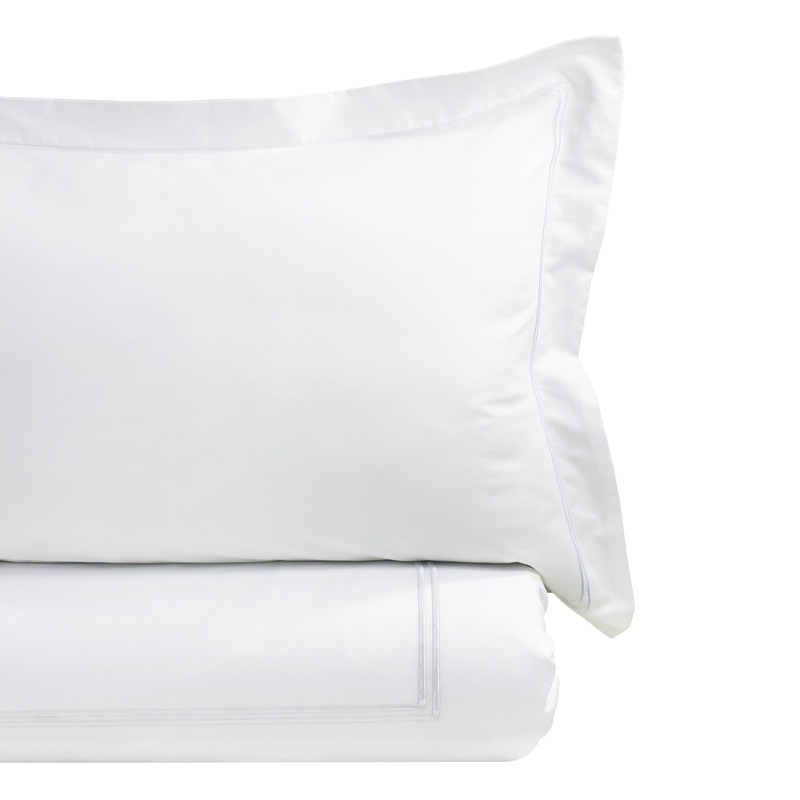 600TC Border Stripe Embroidered Duvet Set