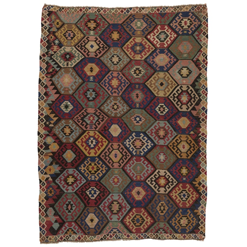 ANTIQUE ARMENIAN KILIM 4′ X 6′