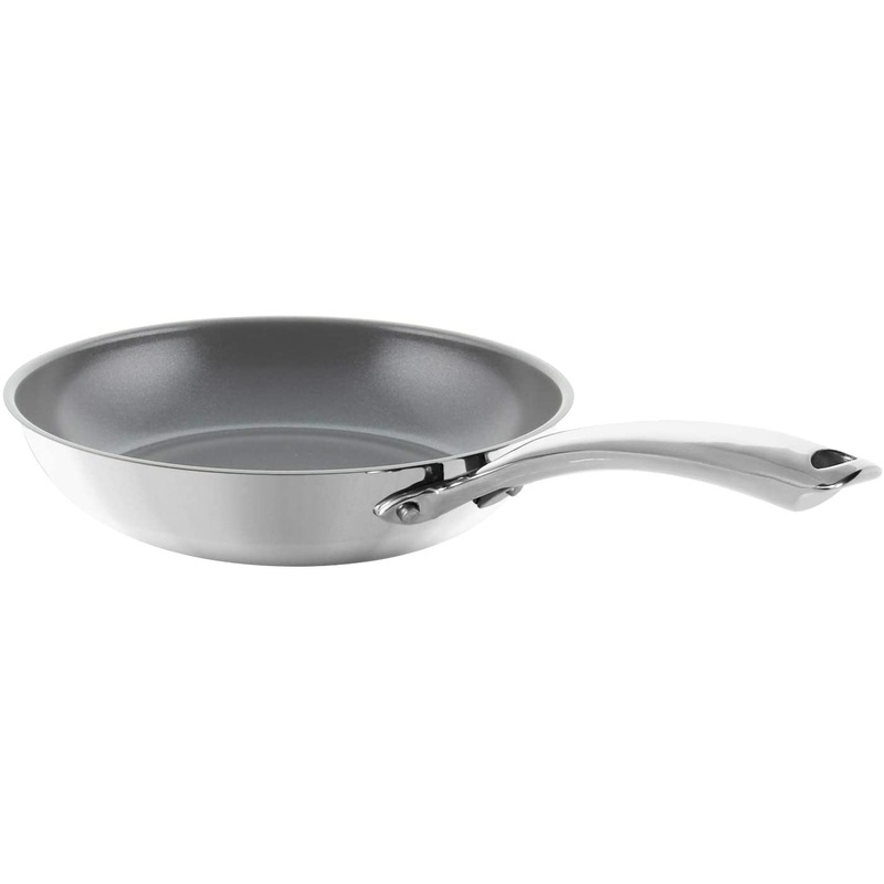 Chantal 3-Clad Tri-Ply Non-Stick Fry Pan with Ceramic Coating
