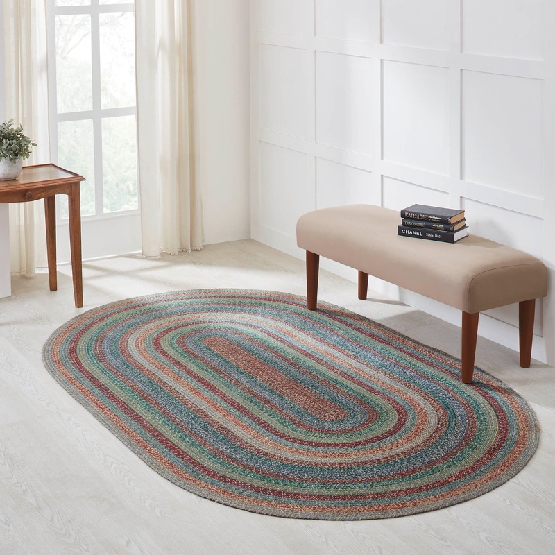 Multi Jute Rug Oval w/ Pad 60×96
