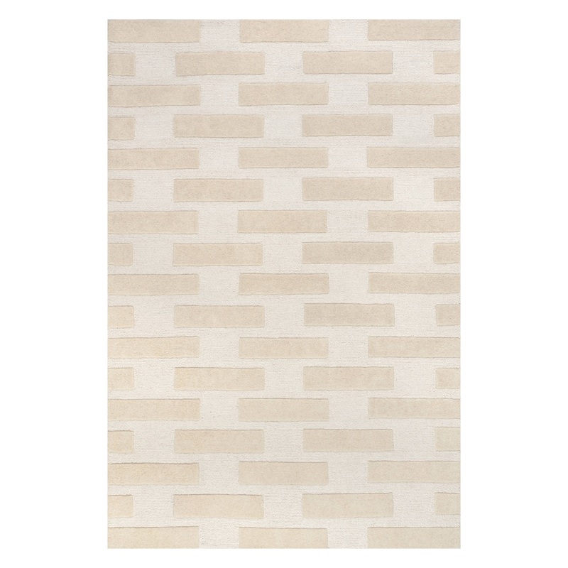 Remy Crosshatch Wool Rug | Ivory