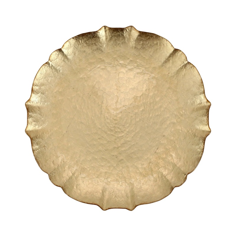 Vietri Baroque Glass Charger/Service Plate