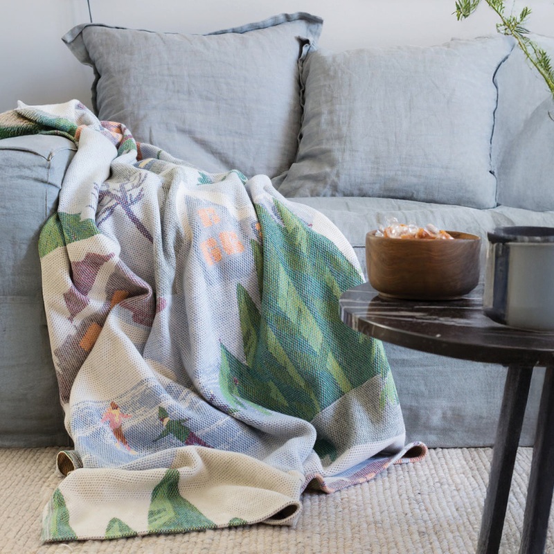 Vinterliv Organic Brushed Cotton Soft Throw & Cushion Cover