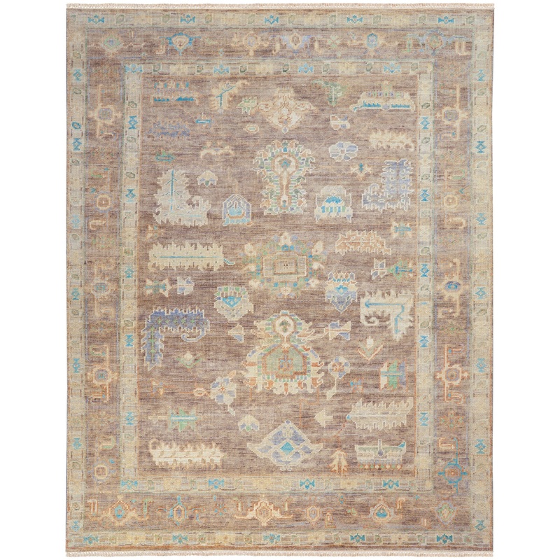 Nourison Odessa 10′ x 14′ Ivory Mocha Vintage Indoor Rug