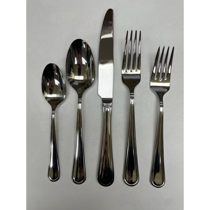 Prestige Mikasa Virtuoso Mirror Flatware, 65 pc Set. Seervice for 12
