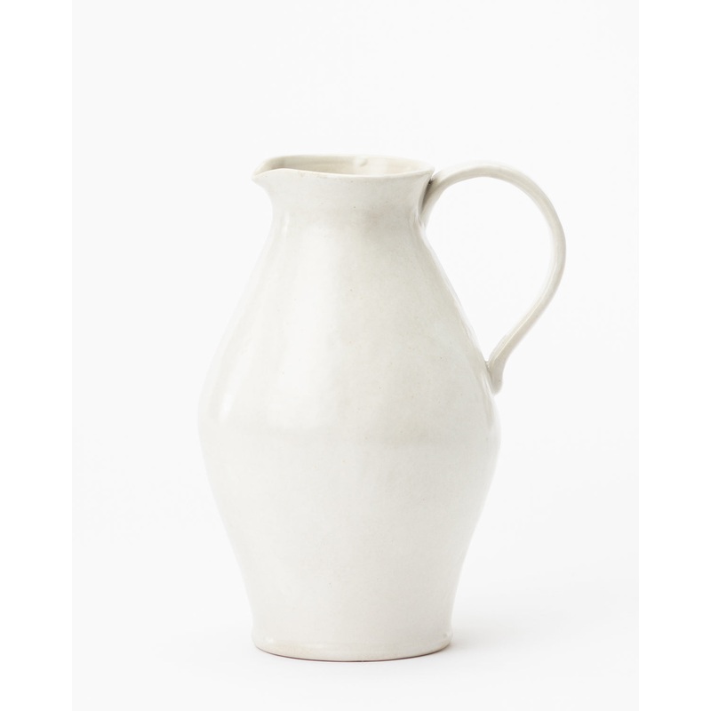 White Ceramic Pitcher