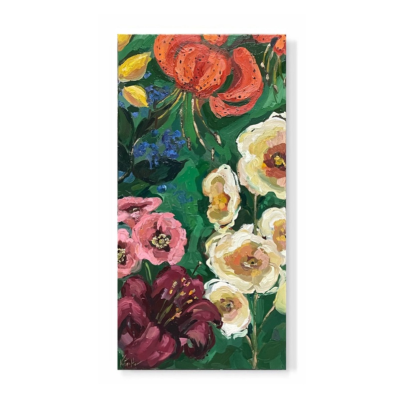 “Green Botanical Panels 1”