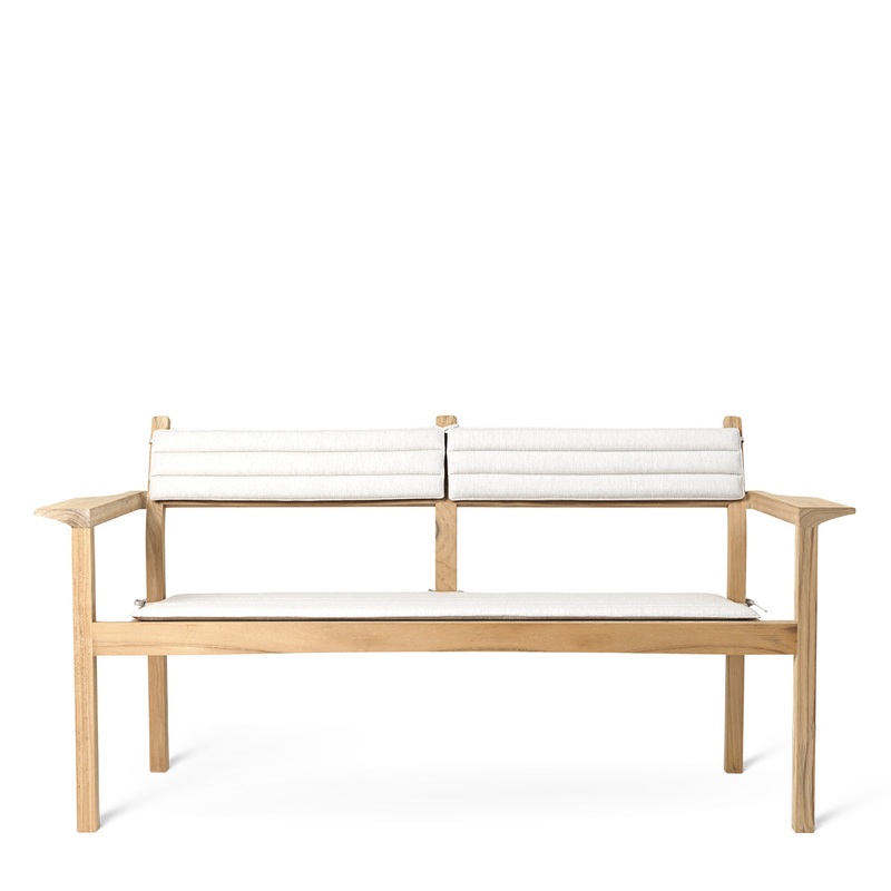 AH701 Outdoor Lounge Sofa with Cushions, Teak Untreated