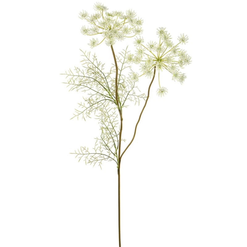 33″ Queen Anne’s Lace Stem  White