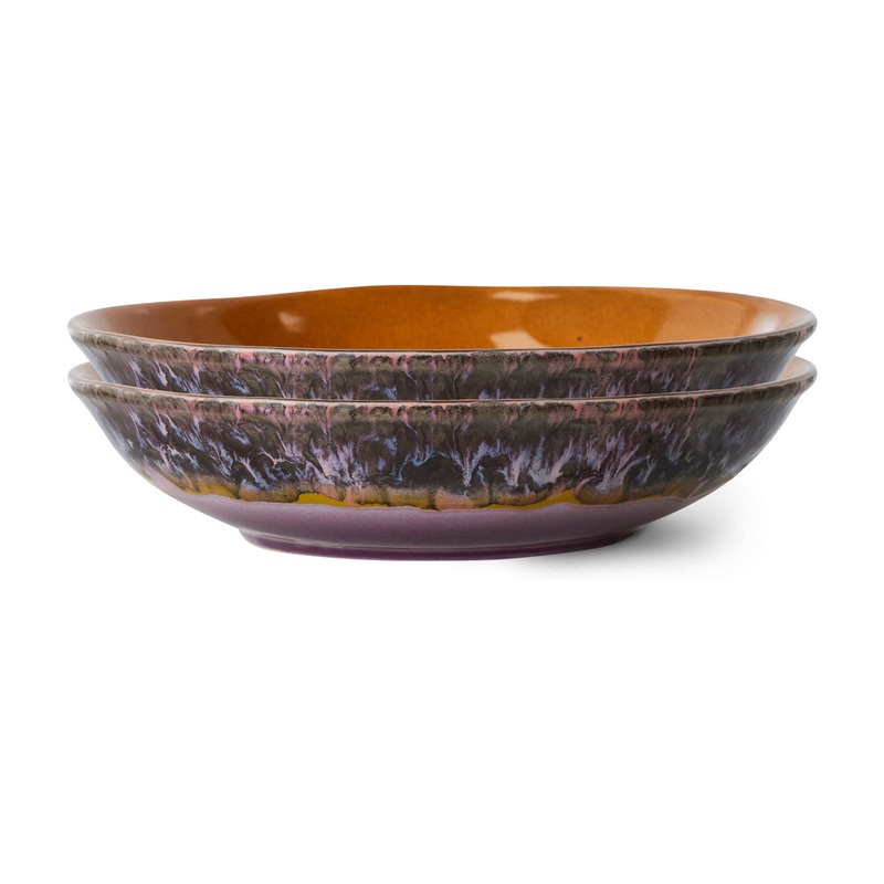 70’s Ceramics Curry Bowls: Daybreak (set of 2)