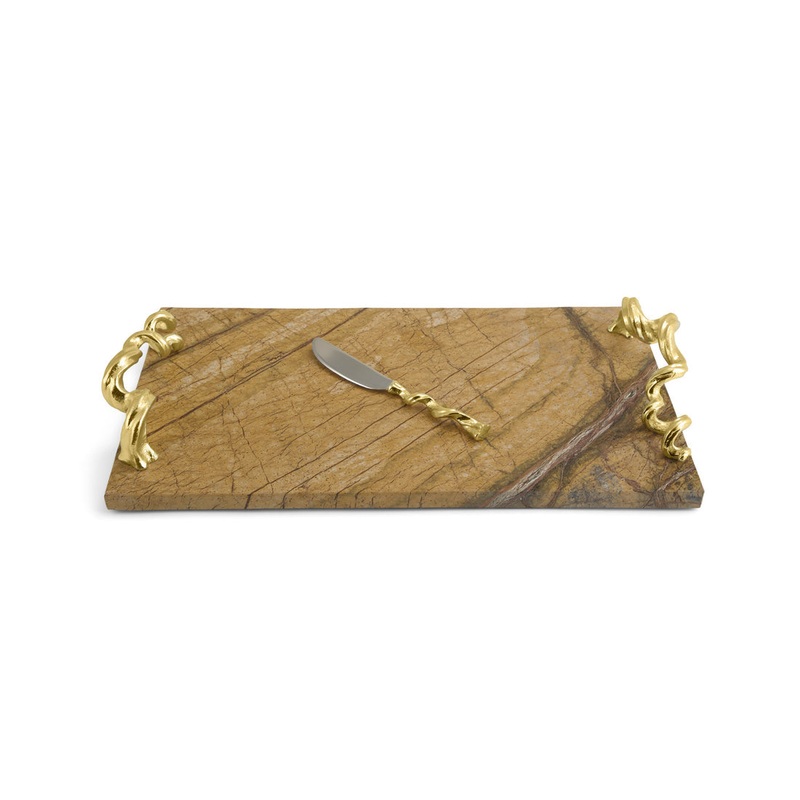 Michael Aram Vine Extra Large Cheese Board w/ Knife