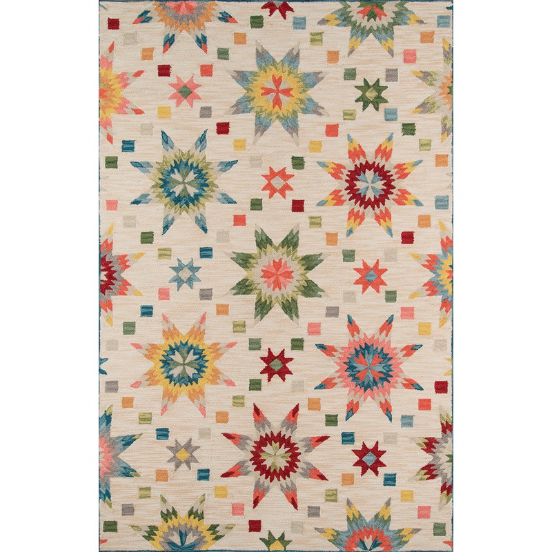 Momeni Summit Geometric Hand Hooked Casual Rectangle Indoor Area Rug