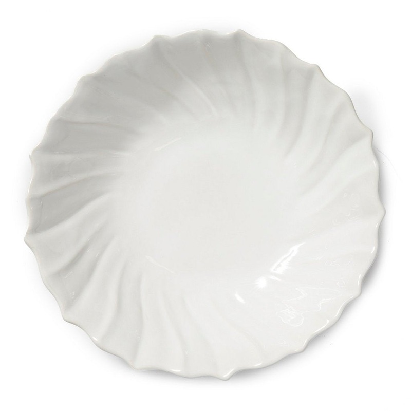 VIETRI: Incanto Stone White Ruffle Large Bowl