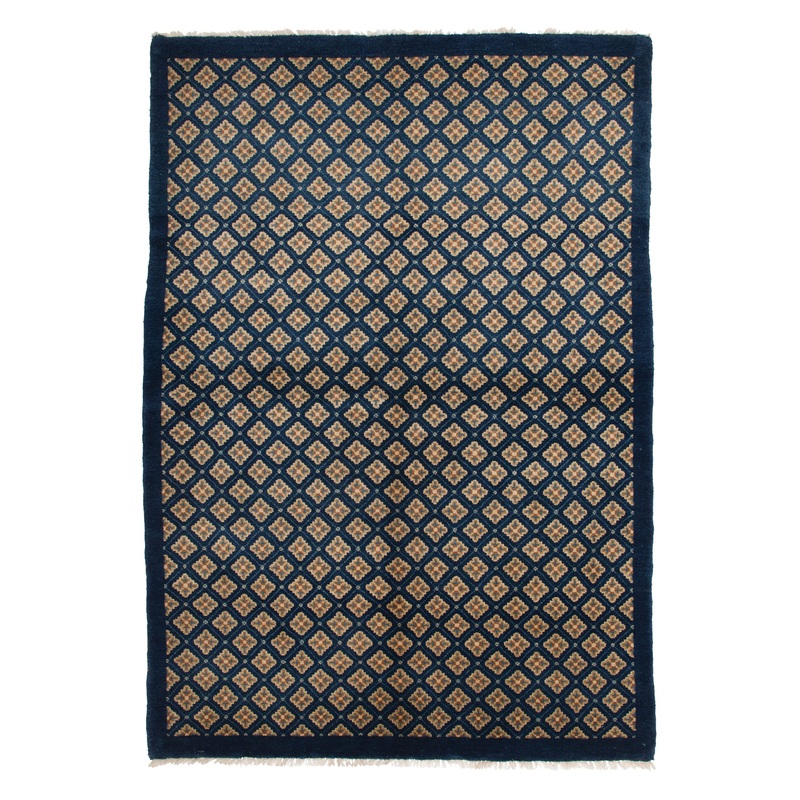 ANTIQUE CHINESE PAO TAO BLUE – BROCADE 4′ 8” x 6′ 9”
