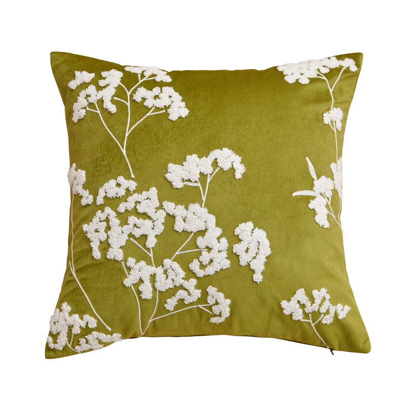 Baby’s Breath Green Pillow