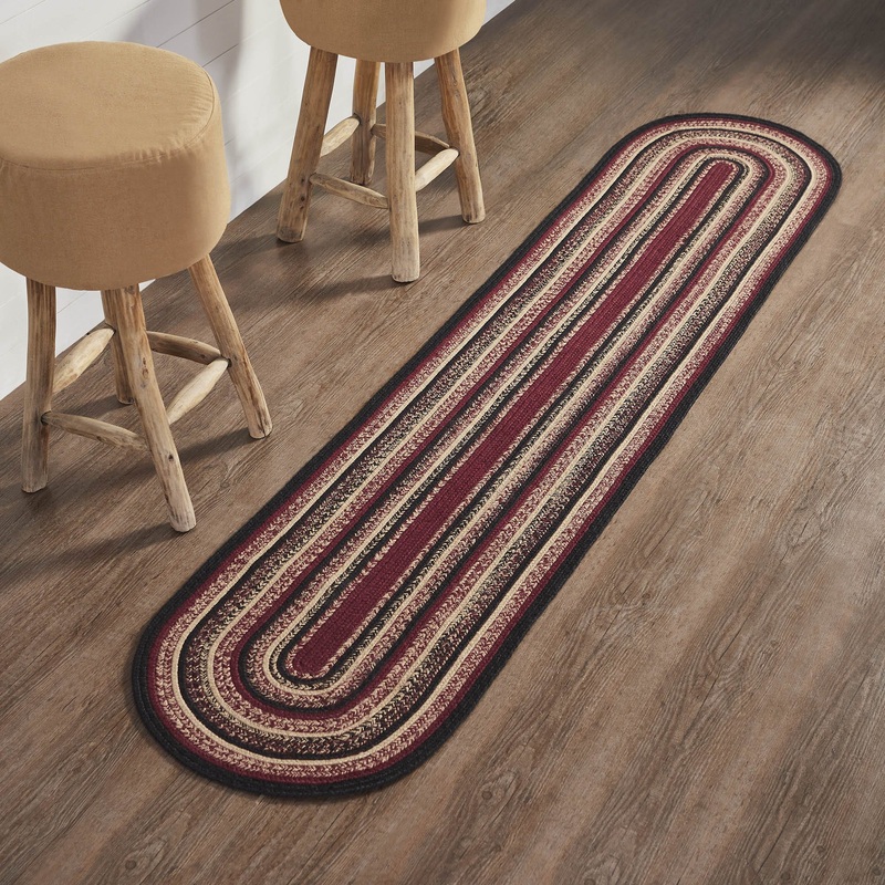 Connell Jute Rug/Runner Oval w/ Pad 22×96