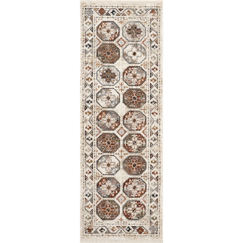 Aleena Persian Fringed Rug | Beige