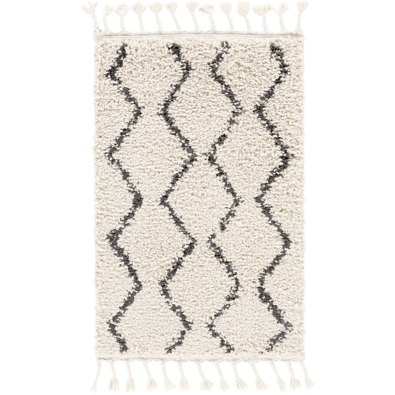 Berber Shag 21829 Machine Woven Synthetic Blend Indoor Area Rug by Surya Rugs