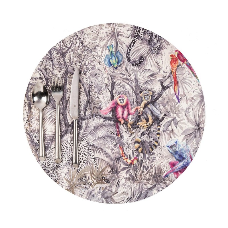 Nicolette Mayer Arcadia Chettah Scene  Pebble Placemat Set Of 4