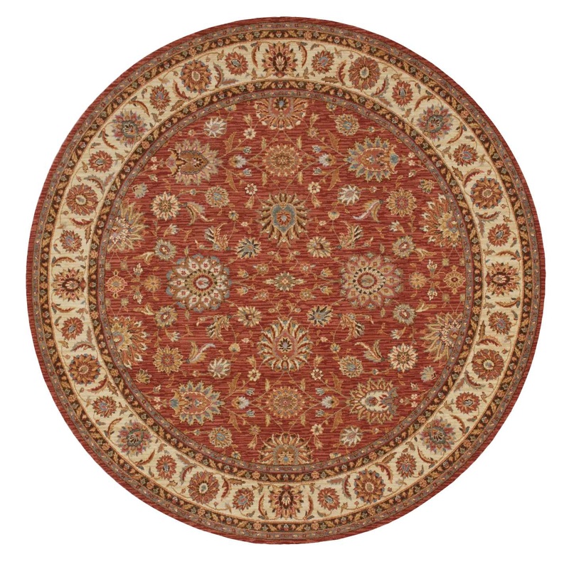 Nourison Living Treasures 710 x Round Rust Traditional Indoor Rug