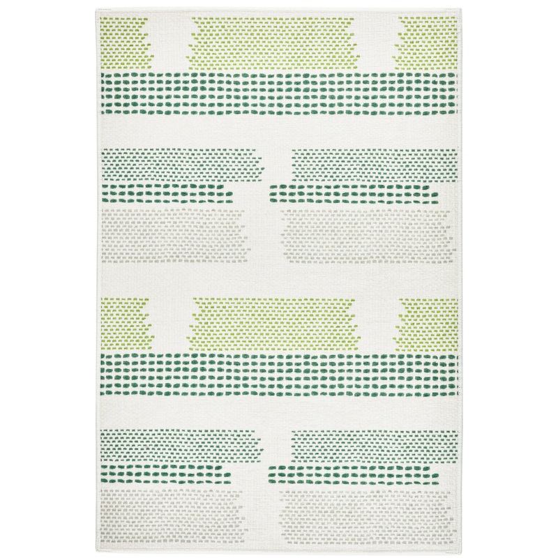Tread Lightly Machine Washable Rug | Green