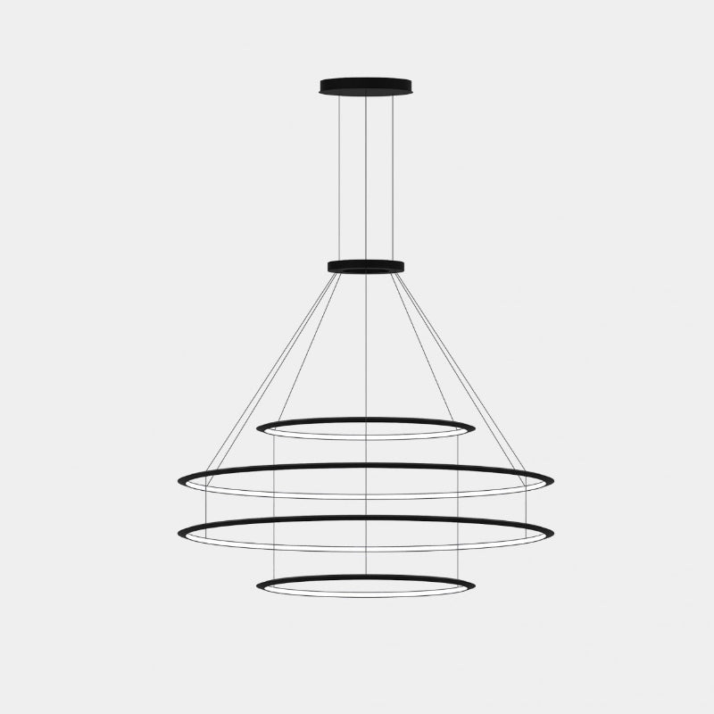 Bover Circular S/4L 4-lt 48″ LED Pendant, Inward Light