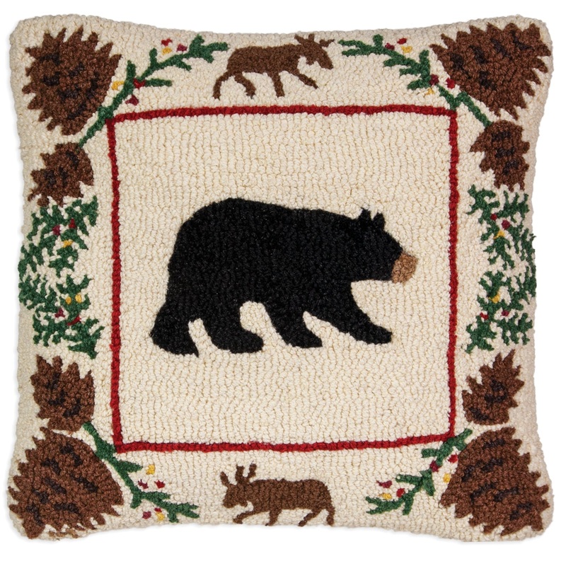 Bear And Berries – 22″ x 22″