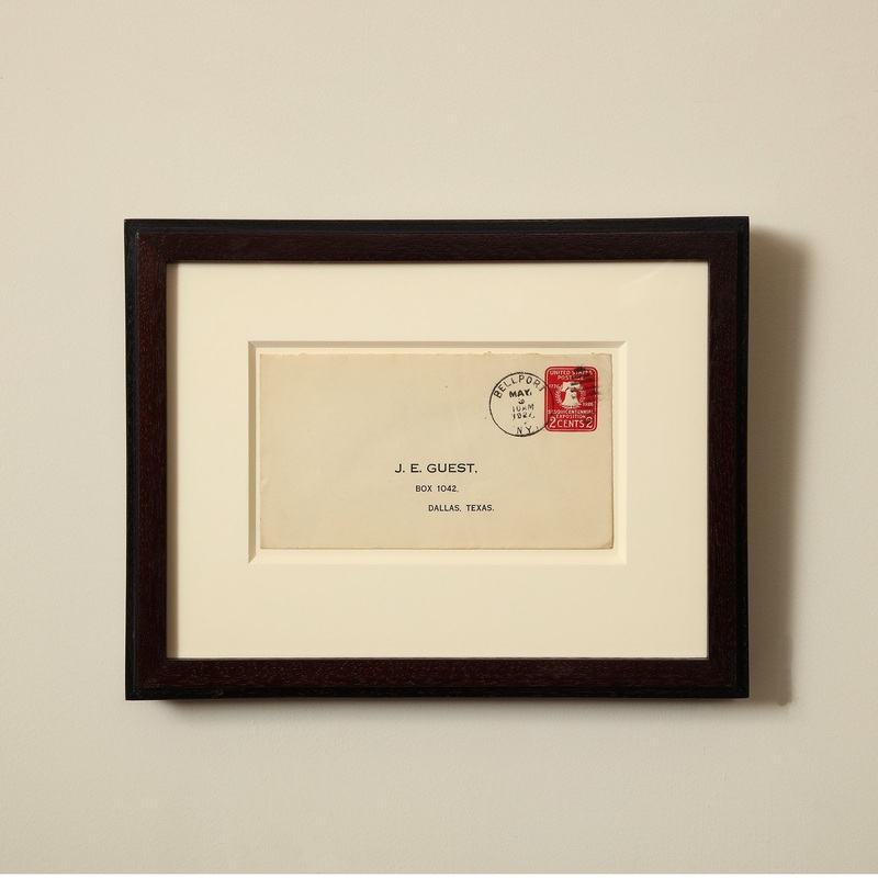 Framed Philatelic Ephemera from Bellport